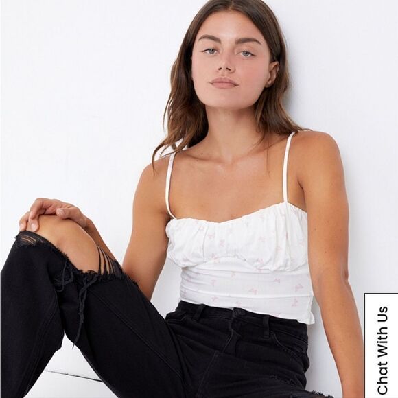 Pacsun Cropped Bustier Tank Top NWT Size M - Picture 5 of 10